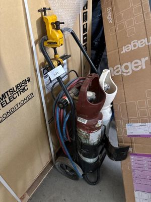 Ensemble de soudage sur chariot / chariot + bouteilles - Photo 1