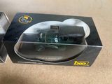 a box with a toy train in it sitting on a table