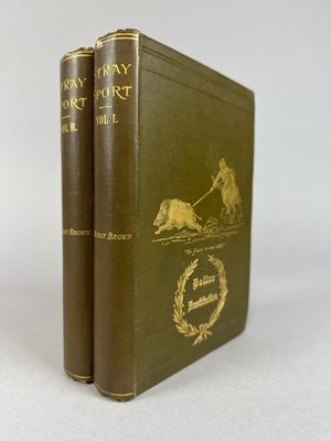 BROWN (J. M.). Stray Sport. Édimbourg, Blackwood, 1893. 2 vo…