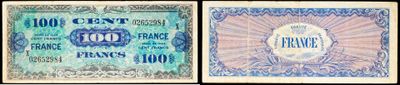 two different types of currency are shown on a black background