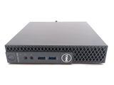 a close up of a dell desktop computer on a white surface