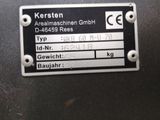 a label on the side of a machine that says kersten