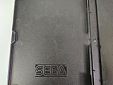 the back of a black case with a logo on it