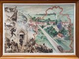 une image d'un tableau sur le mur d'un bâtiment