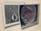 deux images : une représentant la Terre et une autre représentant la Lune