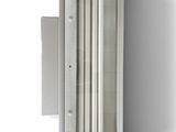 an image of a wall mounted light fixture with a glass cover