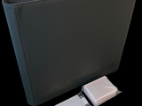 an image of a laptop with a charger attached to it