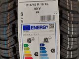 a close up of a tire with an energy label on it