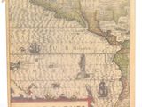 Une vieille carte du monde est représentée sur une feuille de papier