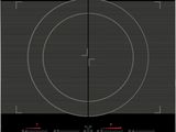 a black induction cooktop with two burners on top of it