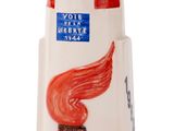 a salt shaker with a picture of a torch on it