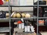 a shelf with a lot of items on it