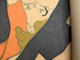 a picture of a painting of a woman laying on a bed