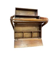 Table de travail vintage en bois massif, datant du XXe siècl… (photo 5)