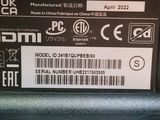 a label on the back of a car ' s dashboard