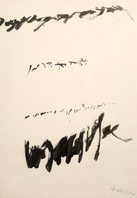 une image représentant un dessin en noir et blanc d'une écriture sur une feuille de papier