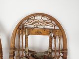 a pair of snowshoes that are hanging on the wall