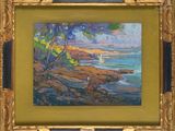 an image of a painting of a boat on the water