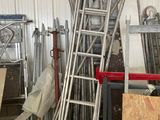 many different types of ladders in a room