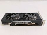 a close up of a video card on a white surface