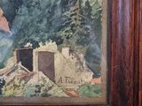 a picture of a painting on the wall of a building