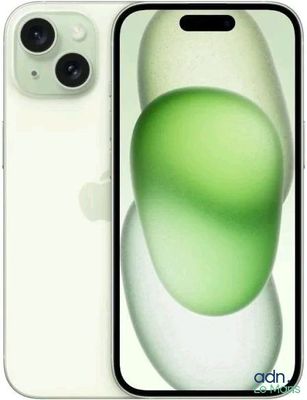 On voit un iPhone 11 d'Apple avec le logo Apple vert à l'écran.