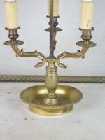 LAMPE BOUILLOTTE à trois bras de lumière en bronze et abat-j… (photo 2)