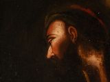 a painting of a man with a beard and a hat
