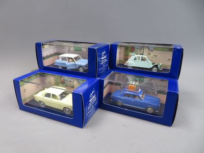 Editions Atlas, en voiture Tintin. Ensemble de 4 véhicules : - Photo 1