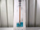 the box of the dysonon cyclone v10 cordless vacuum is open