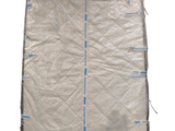 a picture of a bag of plastic material on a white background