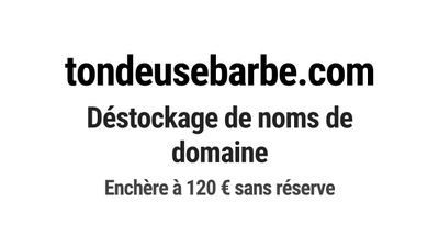Nom de domaine tondeusebarbe.com.