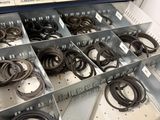 a drawer full of different types of rubber parts