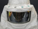 a close up of a helmet on a mannequin mannequin