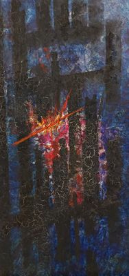 Olive TAMARI (1898-1980) Eclairs dans la nuit