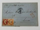 a close up of a piece of paper with a stamp on it