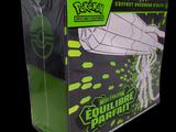 a box with a green and black design on it