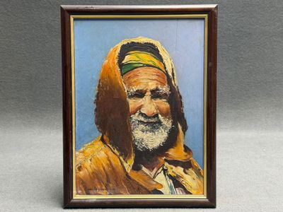 Maurice LEGENDRE ( XX°) Portrait d'homme du Maghreb