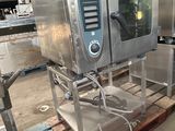 a machine that is sitting on a pallet in a warehouse
