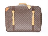 Valise Louis Vuitton en toile Monogram avec poignées en cuir