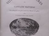 an old book with a picture of a boat in the water