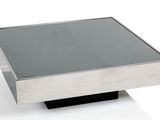 an image of a square coffee table with a glass top
