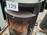 an image of a wood burning stove in a store