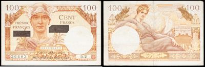 two different bank notes with a picture of a woman and a man on them