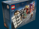 a box with a lego train set inside of it