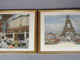 deux photos encadrées de la tour Eiffel à Paris