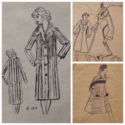 Ensemble de trente et un patrons de couture. Tous dans leur …