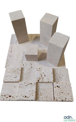 a picture of a set of blocks on a white surface