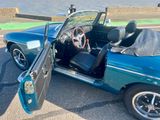 an image of a blue car with its door open