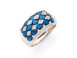une bague en saphir et diamants, signée Van Cleef